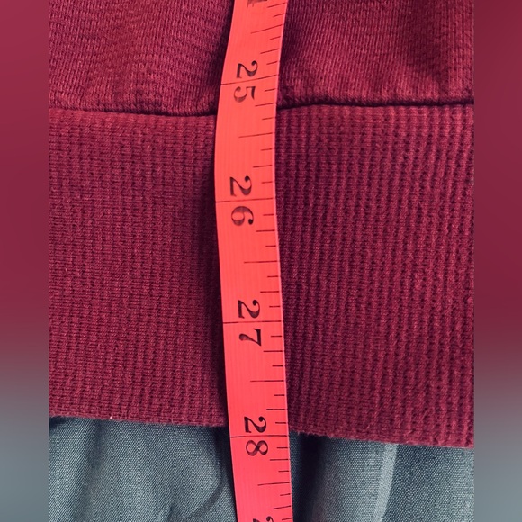 EFAN Women's Wine Color Oversized Full Zip Up Midweight Sweatshirt. Size: XL. - Picture 8 of 8